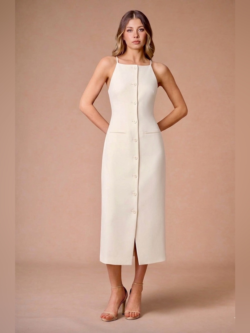NWT ✨STAUD UNA DRESS ECRU NWT XS